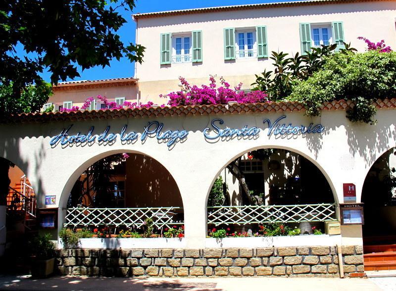 Hotel De La Plage Santa Vittoria Algajola  Exteriör bild